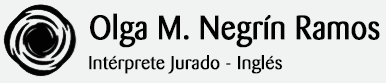 Traductora Jurada Olga María Negrín Ramos logo